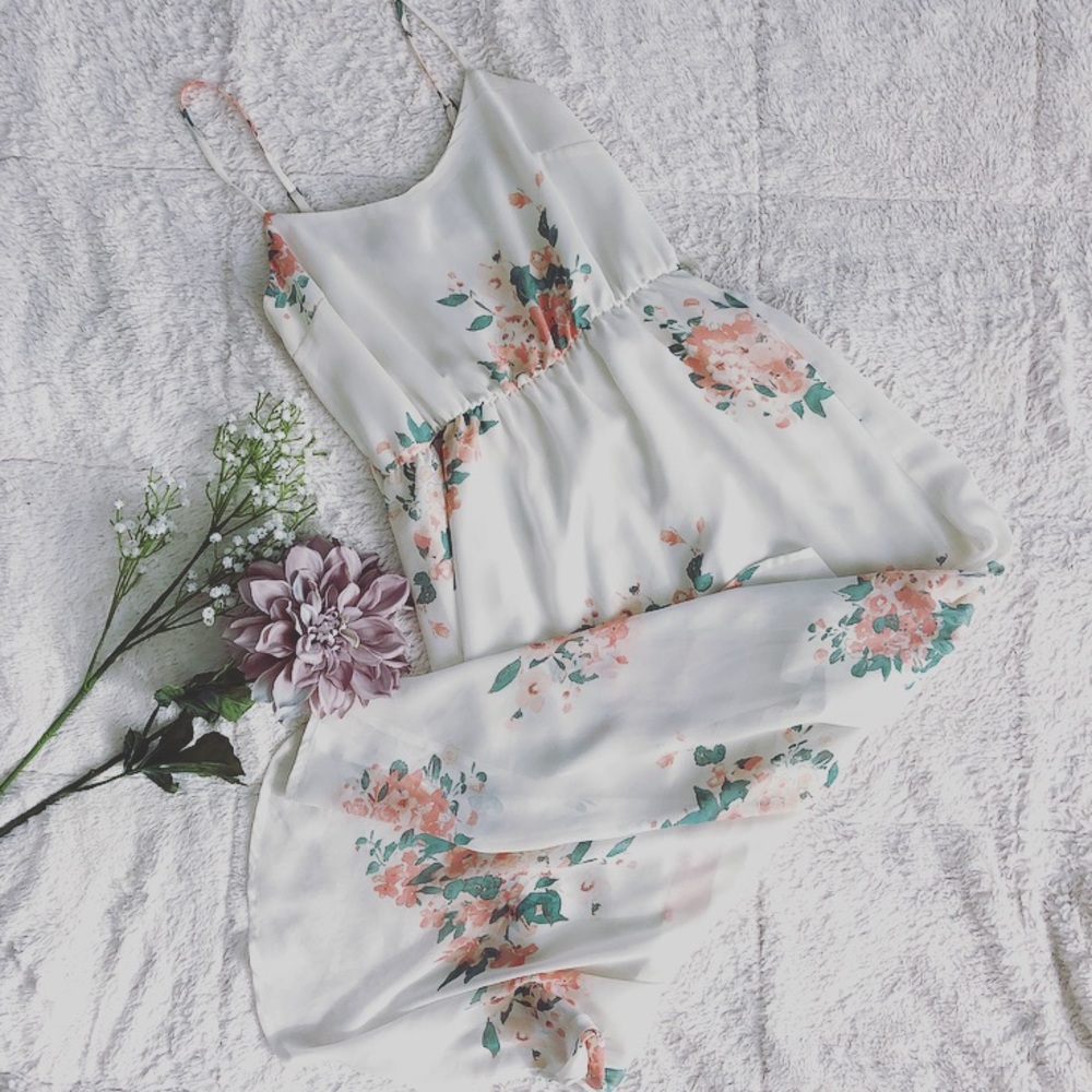 Floral High Low Dress